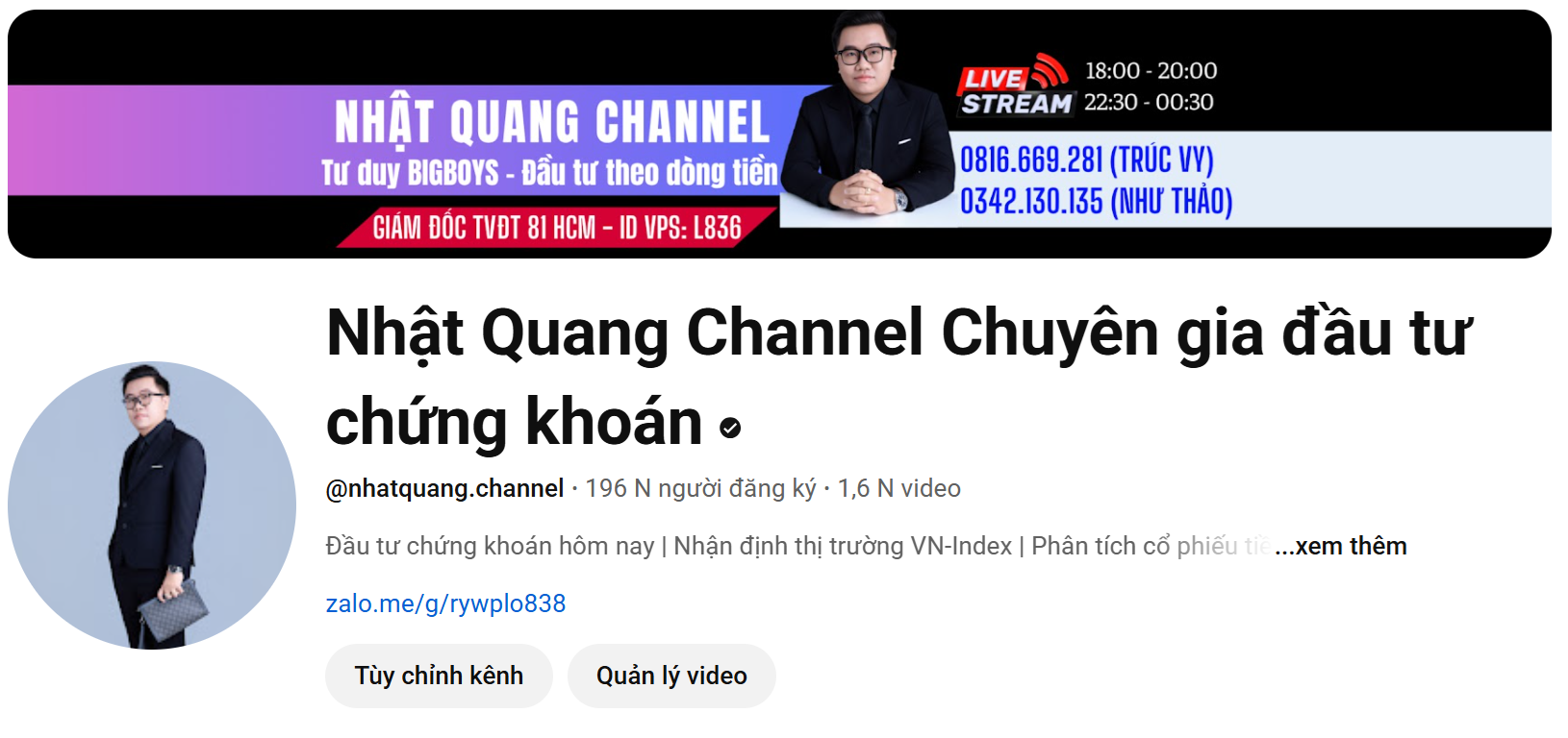 Kênh youtube